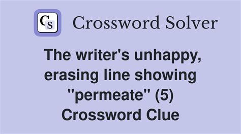 permeates crossword clue
